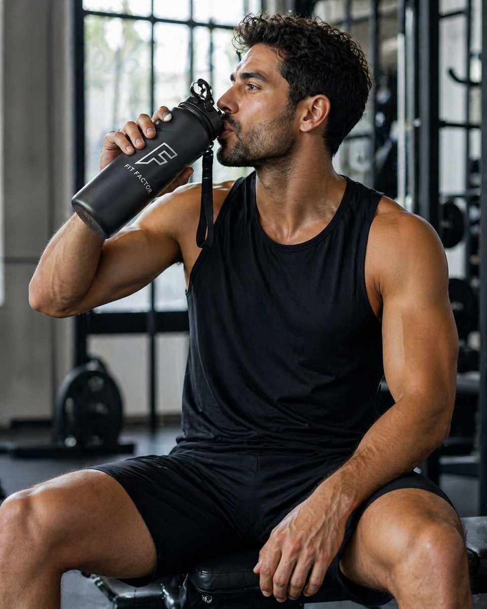 Botella de Agua FitFactor - escala de medición